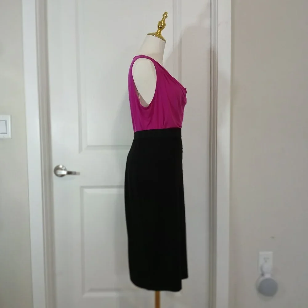 Calvin Klein Draped Top Women’s Size M Pink Sleeveless Cowl Neck - Like New - Picture 8 of 11